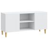 vidaXL TV-Schrank 102 x 34,5 x 50 cm Wei&szlig; Holzwerkstoff