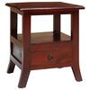 vidaXL Nachttisch Braun 40 x 40 x 45,5 cm Massives Mahagoni Holz