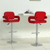vidaXL Barhocker 2 Stk. Weinrot Kunstleder