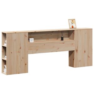 vidaXL Kopfteil mit Stauraum 180 cm Massivholz Kiefer