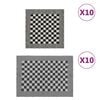 vidaXL 20-tlg. Handtuch-Set Schwarz und Wei&szlig; Baumwolle