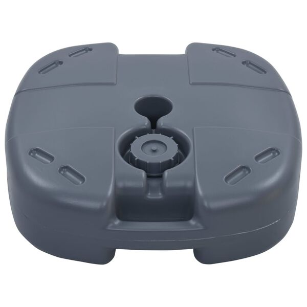 vidaXL Tragbarer Sonnenschirmständer Grau Sand/Wasser