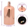 vidaXL Lampenfassungen 2 Stk. Rosegold E27