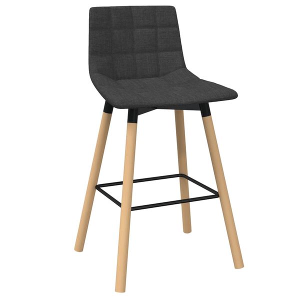 vidaXL Barhocker Dunkelgrau Stoff