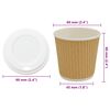 vidaXL Pappbecher mit Deckeln 1000 Stk. 4oz 100ml