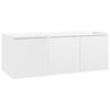 vidaXL TV-Schrank Hochglanz-Wei&szlig; 80x34x30 cm Holzwerkstoff