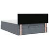 vidaXL Ottoman-Bett mit Matratze Dunkelgrau 140x200 cm Samt