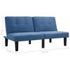 vidaXL 2-Sitzer-Sofa Blau Stoff