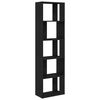 vidaXL B&uuml;cherregal/Raumteiler Schwarz Eichen-Optik 45x24x159 cm