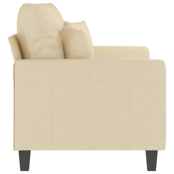 vidaXL 2-Sitzer-Sofa Creme 120 cm Stoff