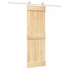 vidaXL Schiebet&uuml;r 70 x 210 cm Massivkiefer (Unbehandelt)