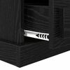 vidaXL Nachttisch 2 pcs Schwarz Eichen-Optik 36 x 43 x 60 cm