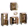 vidaXL Badezimmermöbel-Set mit Regal 4 pcs Braun Massivholz Mango