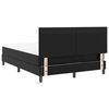 vidaXL Boxspringbett mit Matratze Schwarz 140 x 200 cm Kunstleder