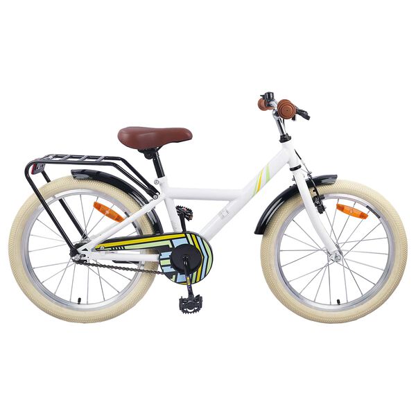 vidaXL Kinderfahrrad 24 Zoll f&uuml;r 8-12 Jahre alt Wei&szlig;