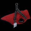 vidaXL Hundemantel mit Geschirr Rot L28 Fleece und Polyester