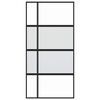 vidaXL Schiebet&uuml;r Schwarz 102,5x205 cm Hartglas und Aluminium