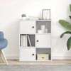 vidaXL B&uuml;cherregal Wei&szlig; 60x24x76,5 cm Holzwerkstoff