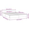 vidaXL Bettgestell ohne Matratze Dunkelblau 140x200 cm Samt