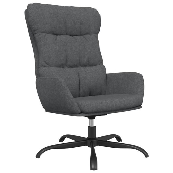 vidaXL Relaxsessel Dunkelgrau Stoff