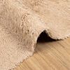 vidaXL Teppich Shaggy Hochflor NAVARRA Beige 160x160 cm Polyester