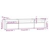 vidaXL TV-Schrank mit LED-Leuchten Grau Sonoma 195x35x40 cm
