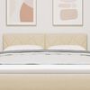 vidaXL Kopfteil mit Kopfteil Creme 144 cm Kunstleder