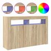 vidaXL Sideboard Sonoma-Eiche 116 x 30 x 75 cm Holzwerkstoff