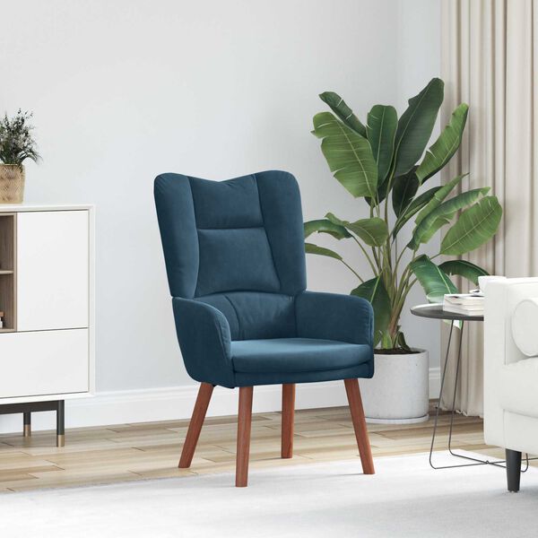 vidaXL Sessel Blau 63 x 67 x 94 cm Samt