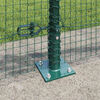 vidaXL Zaunpfosten Gr&uuml;n 50 x 0,6 m (25 x 25 mm Maschen) Stahl und PVC