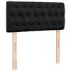 vidaXL Boxspringbett mit Matratze Schwarz 90x200 cm Samt