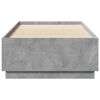 vidaXL Bettgestell Betongrau 100x200 cm Holzwerkstoff