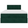 vidaXL Ottoman-Bett mit Matratze Dunkelgr&uuml;n 120x190 cm Samt