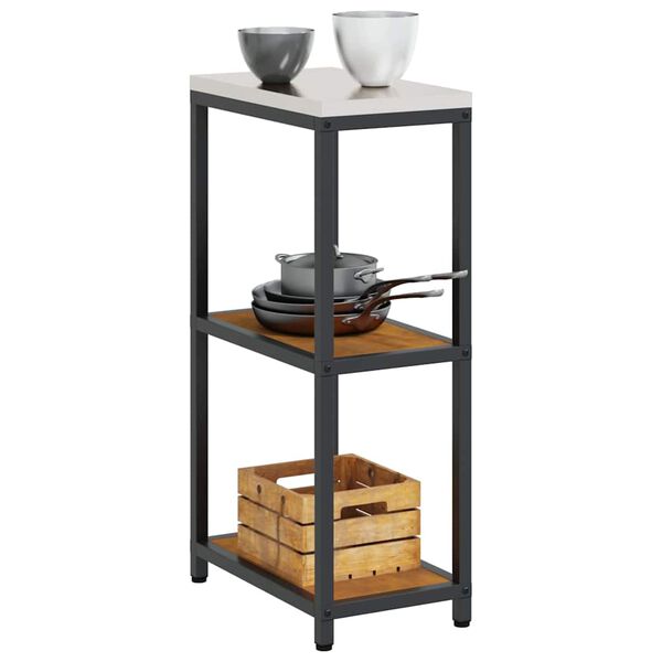 vidaXL K&uuml;chenaufbewahrung mit Regal Rostig 60 x 50 x 92 cm Stahl