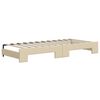 vidaXL Tagesbett Ausziehbar Creme 90x200 cm Stoff