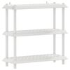 vidaXL Regaleinheit 3 Ebenen 100 x 40 x 96 cm PP Wei&szlig;