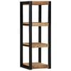 vidaXL Wandregal 35x35x100 cm Raues Massivholz Mango