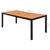 vidaXL 9-tlg. Garten-Essgruppe PVC Rattan Schwarz und Braun