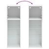vidaXL TV-Schrank mit LED-Leuchten Wei&szlig; 30,5x30x90 cm