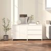 vidaXL 2-tlg. Sideboard Wei&szlig; Holzwerkstoff