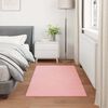 vidaXL Kunstfell Hasen Teppich Olite Rosa 60 x 110 cm Polyester