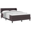 vidaXL Boxspringbett mit Matratze Dunkelbraun 140 x 190 cm Stoff