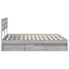 vidaXL Bettrahmen Graues Sonoma 200 x 200 cm Massives Kiefernholz