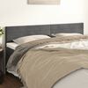 vidaXL Kopfteile Dunkelgrau 180x5x78/88 cm Samt