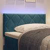 vidaXL LED Kopfteil Dunkelblau 100 cm Kunstleder