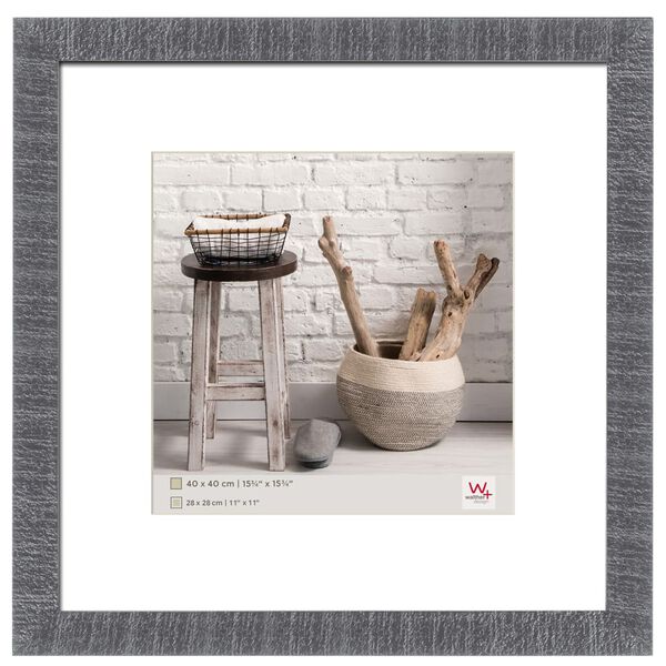 Walther Design Bilderrahmen Home 40 x 40 cm Grau