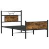 vidaXL Bettgestell ohne Matratze R&auml;uchereiche 75x190 cm Holzwerkstoff