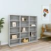 vidaXL CD-Regal Grau Sonoma 100x23x89,5 cm Holzwerkstoff