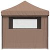 vidaXL Party-Zelt Braun 279 x 410 x 315 cm Oxford-Stoff