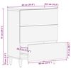 vidaXL Sideboard 60x33,5x75 cm Mangoholz